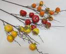 Ветка искусственная с плодами (хурма оранжевая)