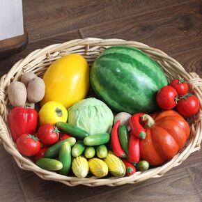 Топиарий из муляжей фруктов и овощей: мастер-класс