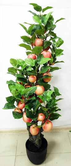 Дерево искусственное с плодами яблоня (в кашпо)