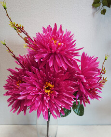 Хризантема искусственная куст (розовая)