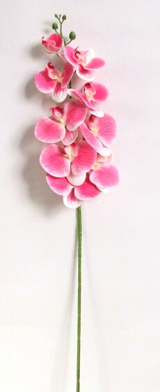Орхидея искусственная фаленопсис латекс ветка (розовая)