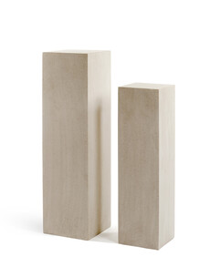 Кашпо колонна эффектори бетон (белый песок)