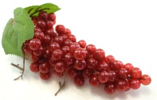 Гроздь винограда искусственного киш-миш муляж (красный)