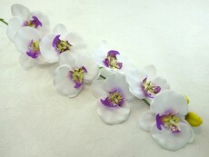 Орхидея искусственная фаленопсис ветка (белая)