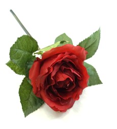 Роза искусственная ветка (красная)