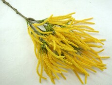 Лещина искусственная цветная ветка (желтая)