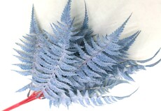 Папоротник искусственный страусник латекс (голубой)
