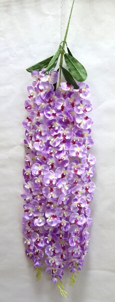 Орхидея искусственная ампельный куст (сиреневая)