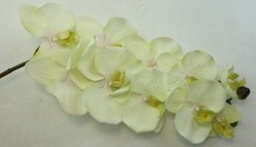 Орхидея искусственная фаленопсис (бело-зеленая)