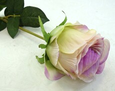 Роза искусственная спираль ветка (сиреневая)