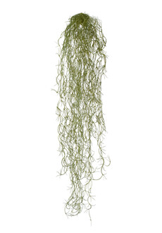 Ампельный искусственный куст (тилландсия-паутинка литл (серо-зелёная матовая)
