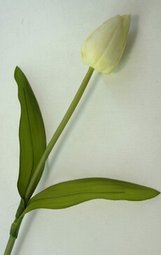 Тюльпан искусственный латекс ветка (белый)
