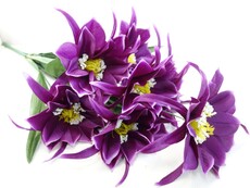 Лилия искусственная валенса букет (фиолетовый)