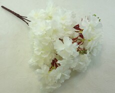 Сакура искусственный куст (белый)