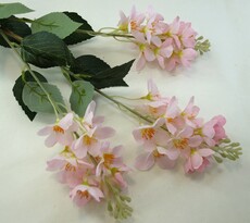 Яблоневый цвет искусственная ветка (розовая)