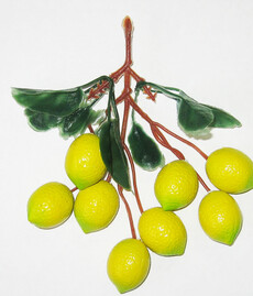Муляж искусственный (лимоны на ветке)