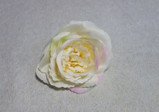 Роза искусственная головка (трехцветная)