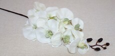 Орхидея искусственная ветка (фаленопсис, белая)