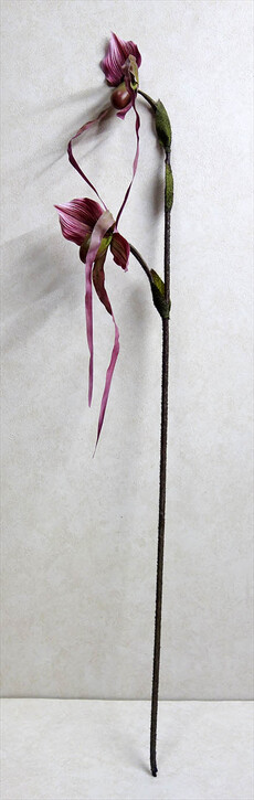 Орхидея искусственная башмачок ветка