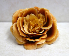 Роза искусственная головка (светло-коричневая)