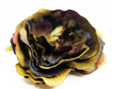 Роза искусственная головка (коричневый винтаж)