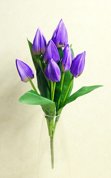Тюльпан искусственный букет (фиолетовый)