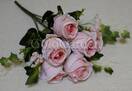 Роза искусственный букет (розовый)
