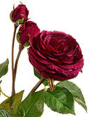 Роза искусственная ветка (дэвид остин мидл (винная)