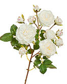 Роза искусственная ветка (дэвид ости спрей ( белая)