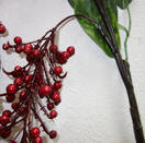 Ветка искусственная с ягодами годжи (красная)
