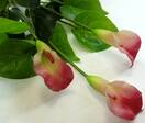 Калла искусственная куст с цветами и корнями (розовый)