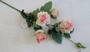 Роза искусственная ветка (нежно-розовая)