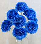 Роза искусственный букет (синий)