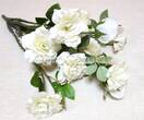 Роза искусственный куст (белый)