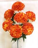 Хризантема шар искусственный куст (желто-оранжевый)