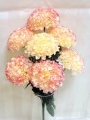 Хризантема шар искусственный куст (персиковая)