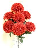 Хризантема шар искусственный куст (красная)