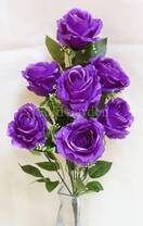 Роза искусственный букет (фиолетовый)