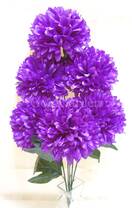 Хризантема шар искусственный куст (фиолетовый)
