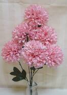 Хризантема шар искусственный куст (розовый)