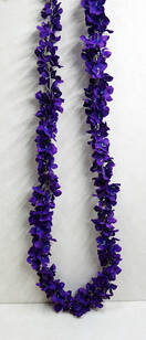 Лиана искусственная гирлянда из цветов гортензии (фиолетовая)