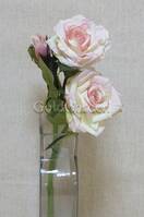 Роза искусственная ветка (розовая)