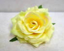 Роза искусственная головка (желтый)