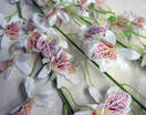 Орхидея искусственная ветка (дендробиум белый)